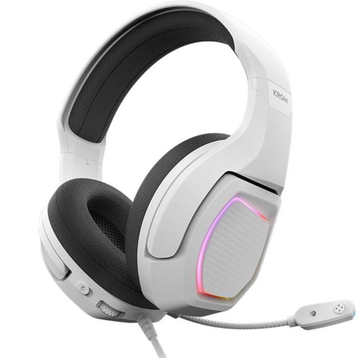 Krom Kopa Auriculares Gaming 7.1 Virtual Blanco